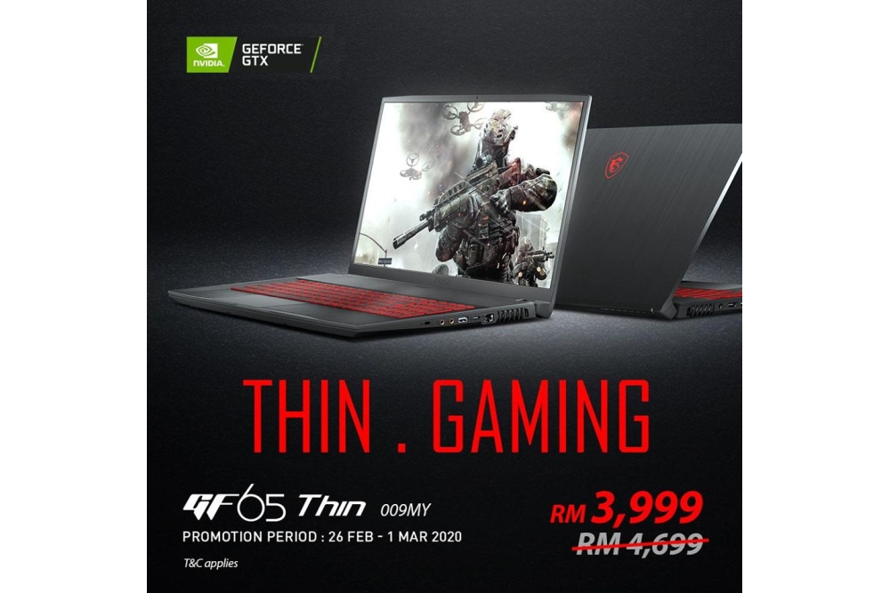 MSI GF65 Thin