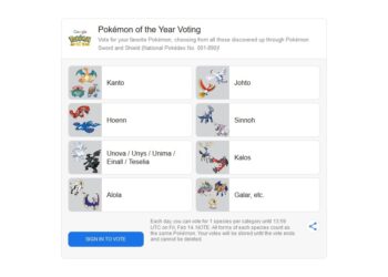 Pokemon Vote on Google