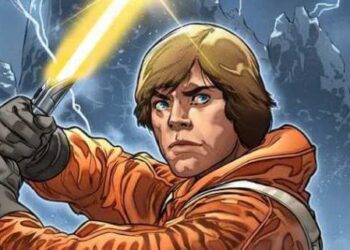 Star Wars Luke Skywalker yellow lightsaber
