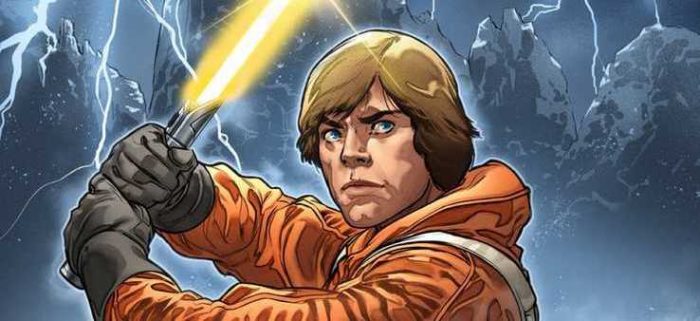 Star Wars Luke Skywalker yellow lightsaber