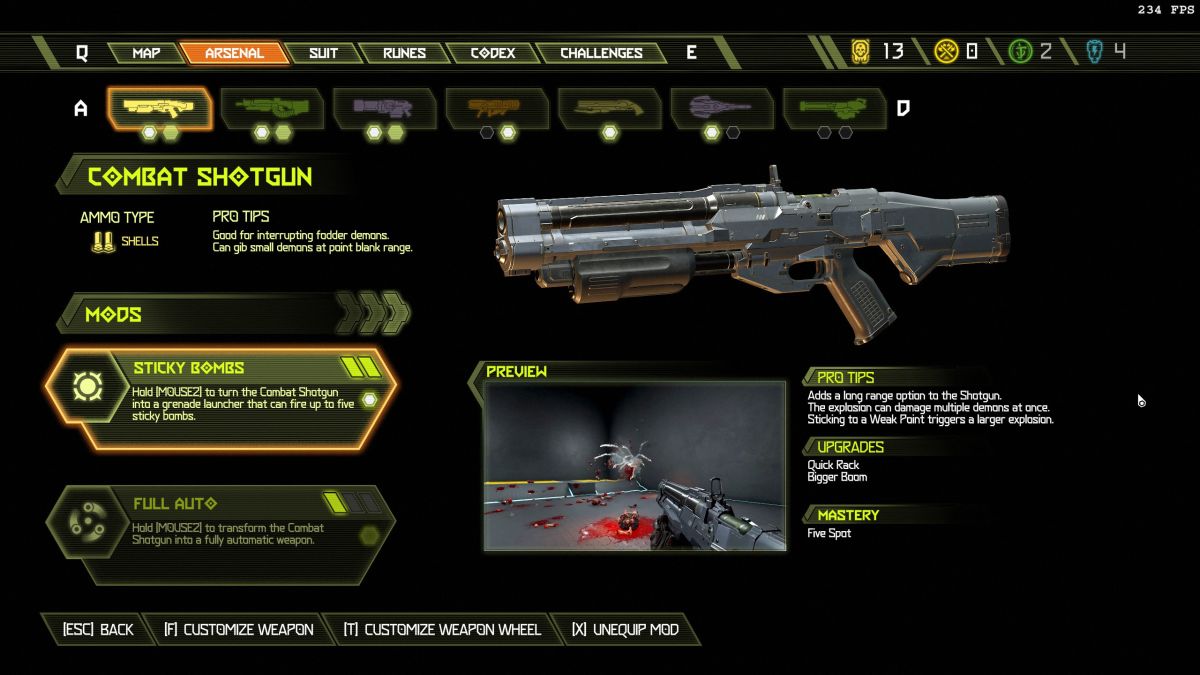 Doom Eternal menu 2