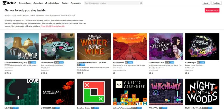Itch.io 64 indie games