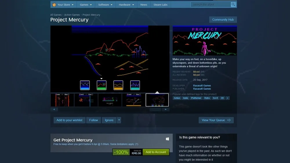 Project Mercury Steam