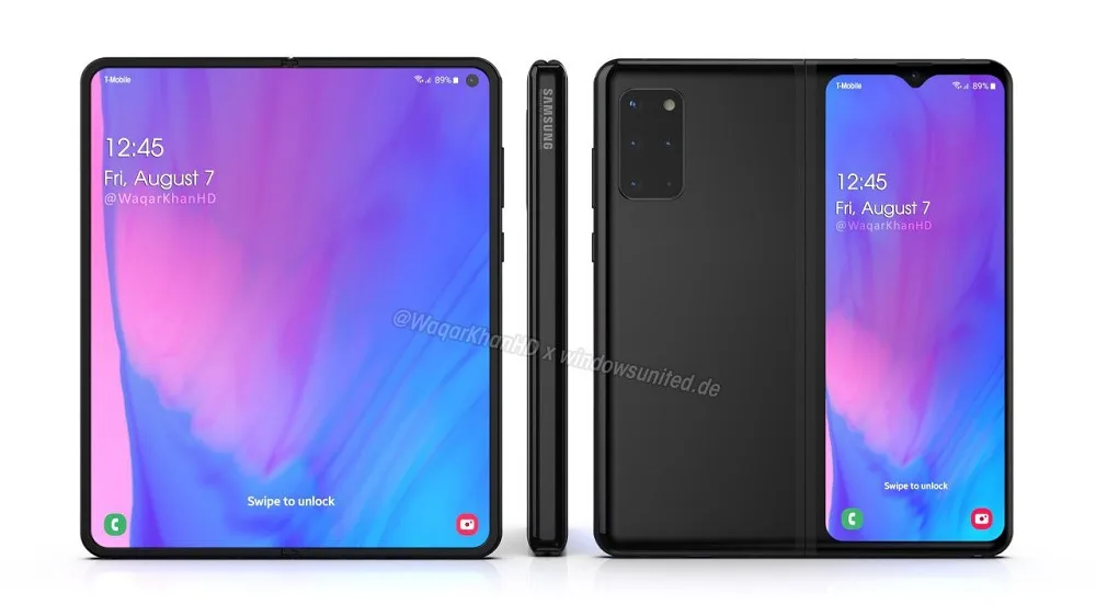 Samsung Galaxy Fold 2 render black