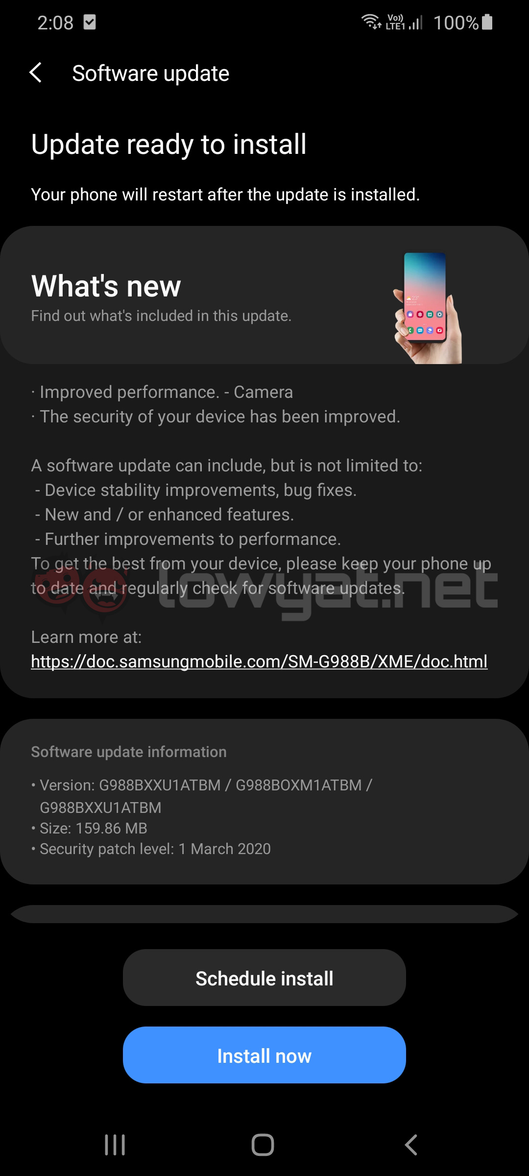 Samsung Galaxy S20 Ultra update 5