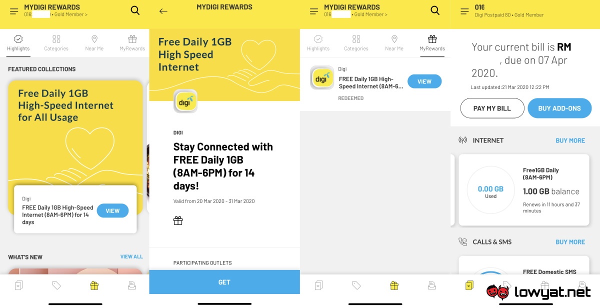Digi Offers Free 1GB Data On Daily Basis Throughout Movement Control