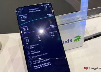 Maxis 5G speed test.