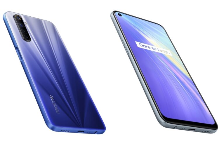 realme 6 back and front