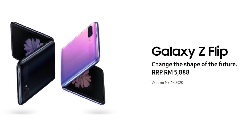 Samsung Galaxy Z Flip Priced At RM 5,888 In Malaysia (UPDATED)