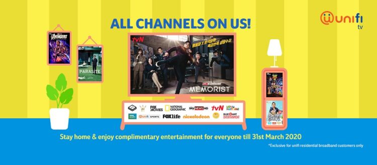 unifi TV all channels free