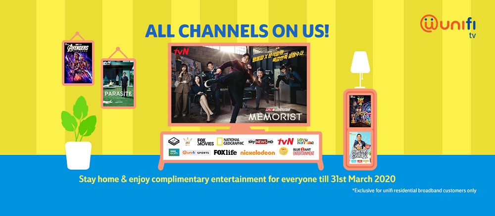 unifi TV all channels free