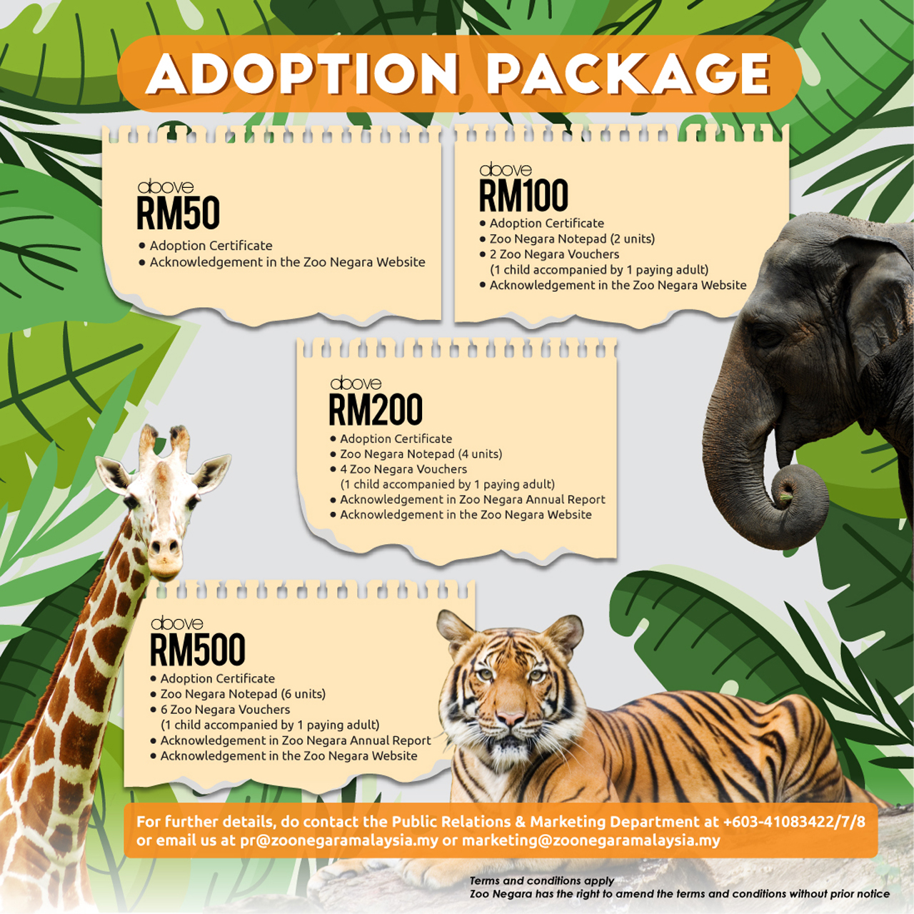 zoo negara seeking donations 2