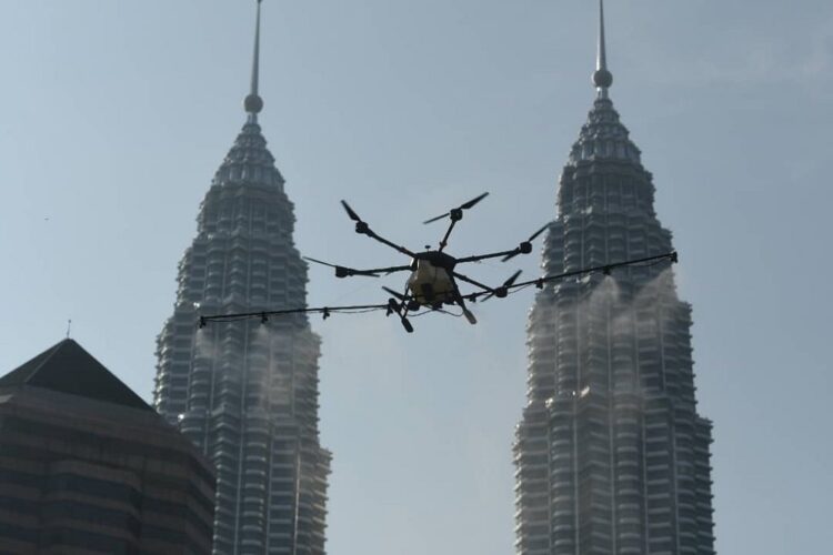 Drone disinfect DBKL