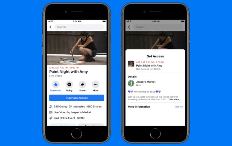 Facebook Live Charge Access