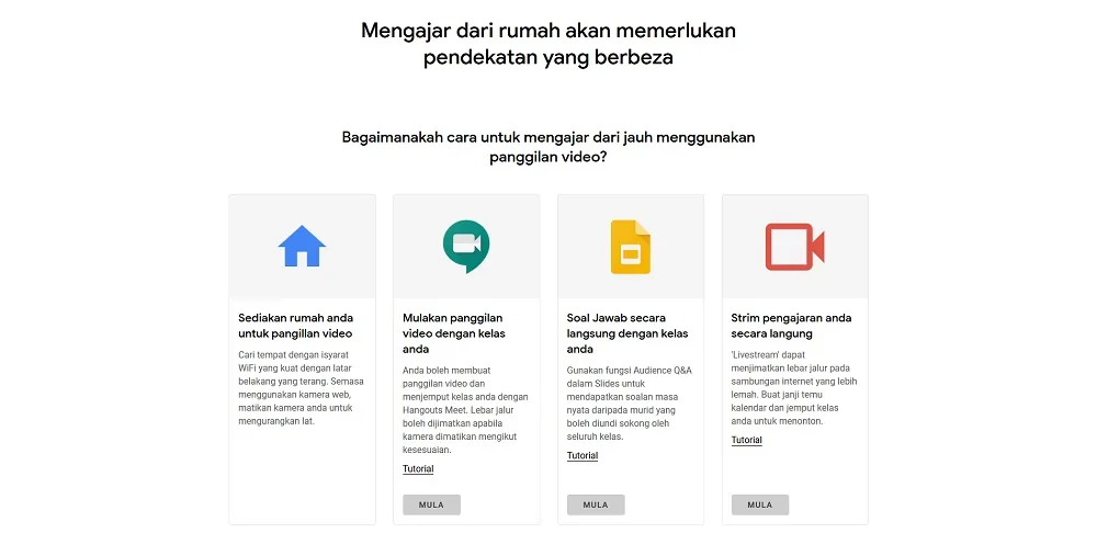 Google Teach from Home hub Malay