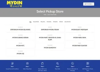 Mydin Express homepage