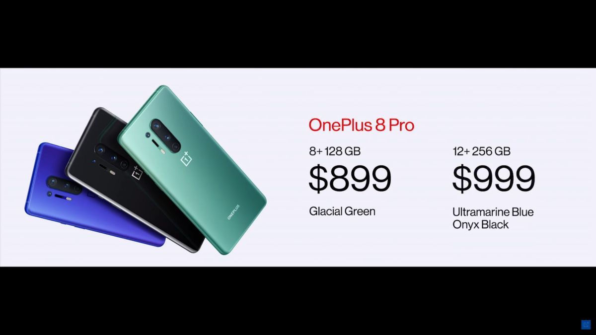 OnePlus 8 Pro pricing