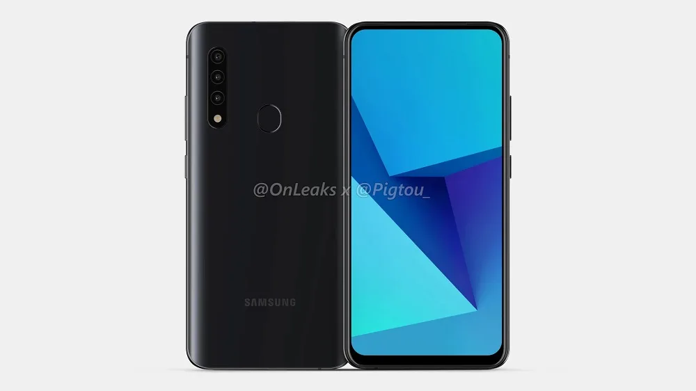 Samsung popup camera phone front