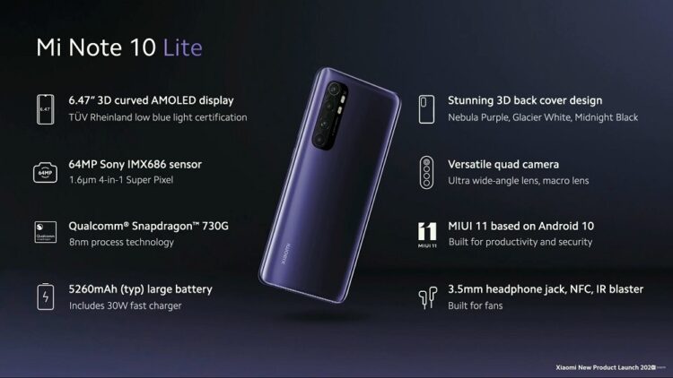 Xiaomi Mi Noe 10 Lite