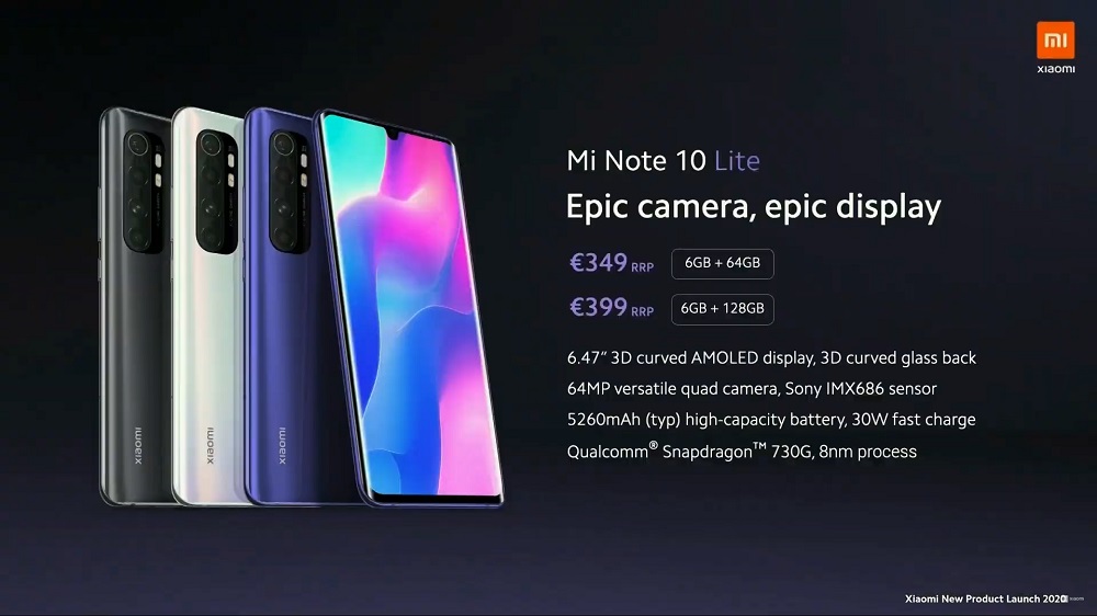 Xiaomi Mi Noe 10 Lite price