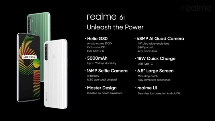 realme 6i specs