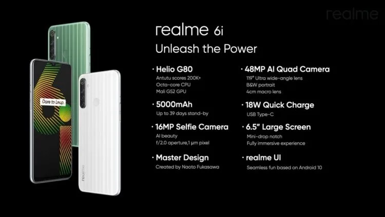 realme 6i specs