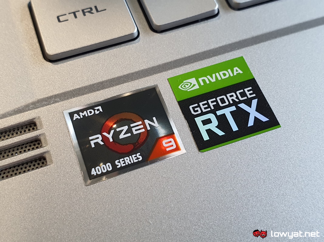ASUS ROG Zephyrus G14 AMD NVIDIA Badges