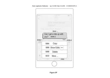 Apple patent Messages edit