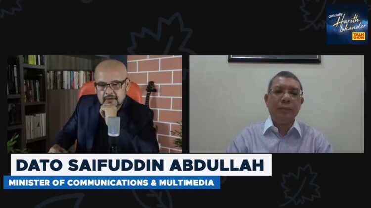Harith Iskander Live Saifuddin Abdullah