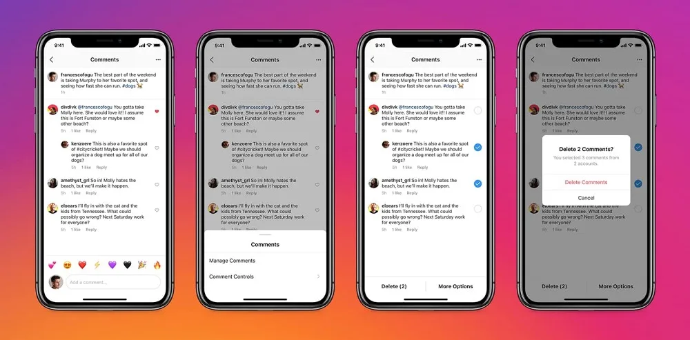 Instagram bulk delete