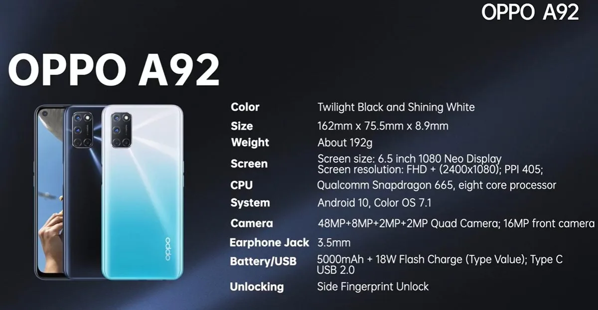 OPPO A92