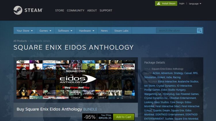 Square Enix Eidos Anthology