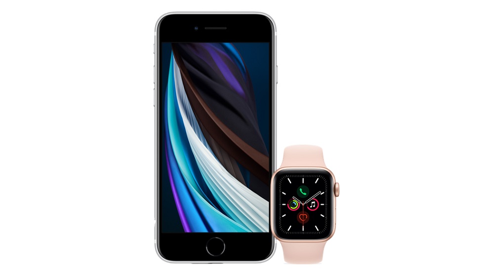 iPhone SE 2020 + Apple Watch Series