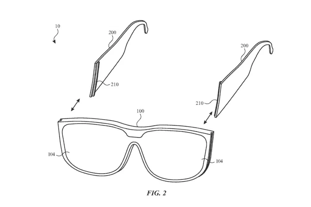 Apple AR glasses modular patent