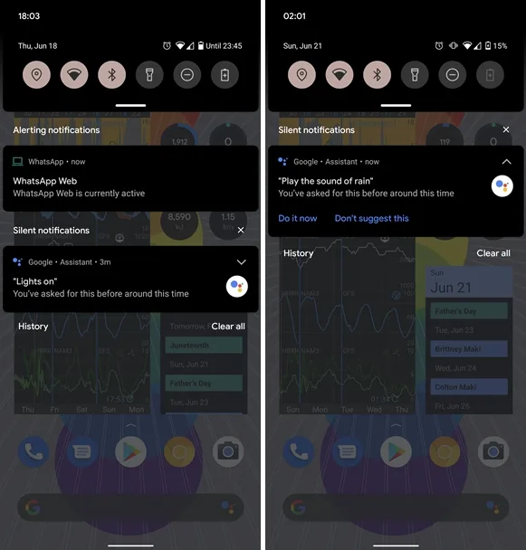 Google Assistant actions