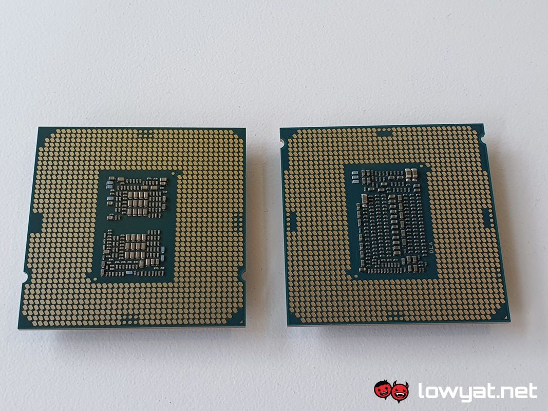 Intel Core i9 10900K vs Core i9 9900K back