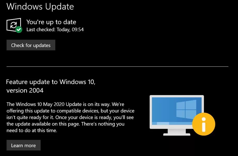 Microsoft Windows 10 May 2020 Update