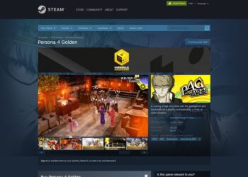 Persona 4 Golden Steam page