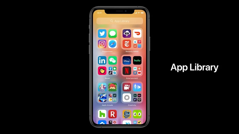 iOS 14 App Library