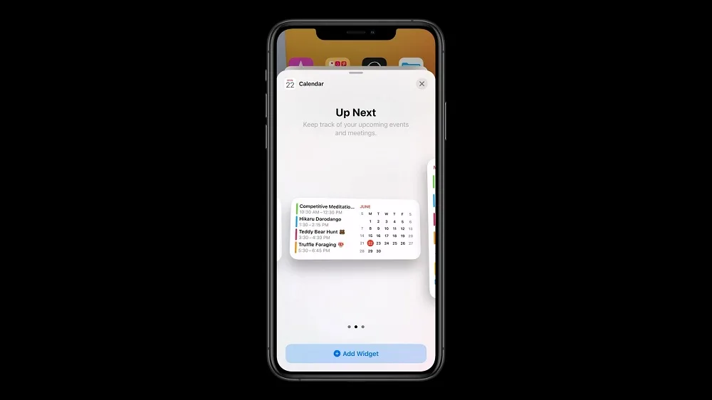 iOS 14 widget sizes