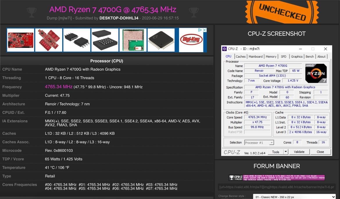 AMD Ryzen 7 4700G benchmarks