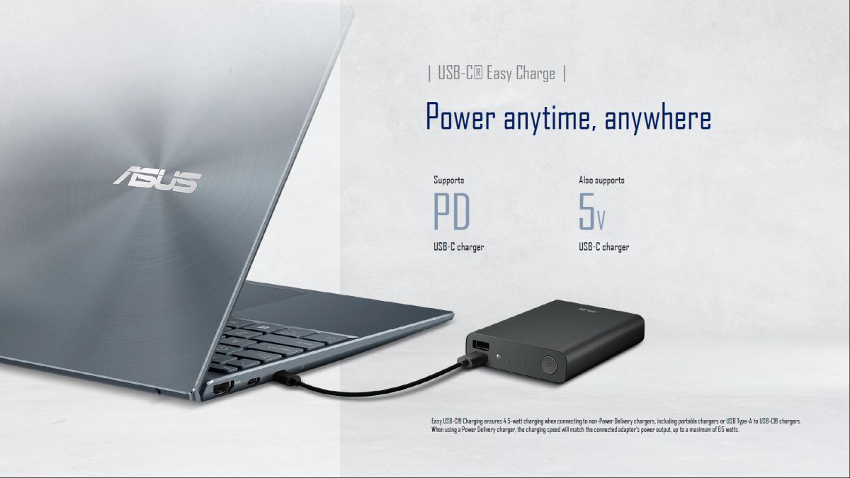 ASUS ZenBook 13 14 charging powerbank