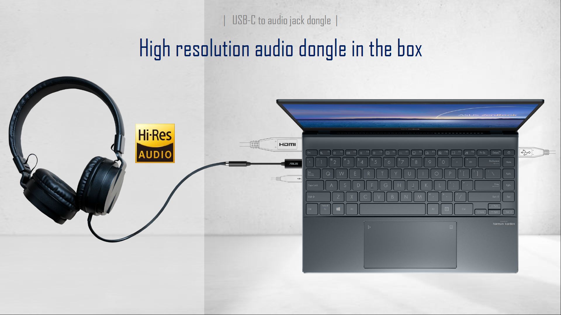 ASUS ZenBook 13 14 wireless audio dongle