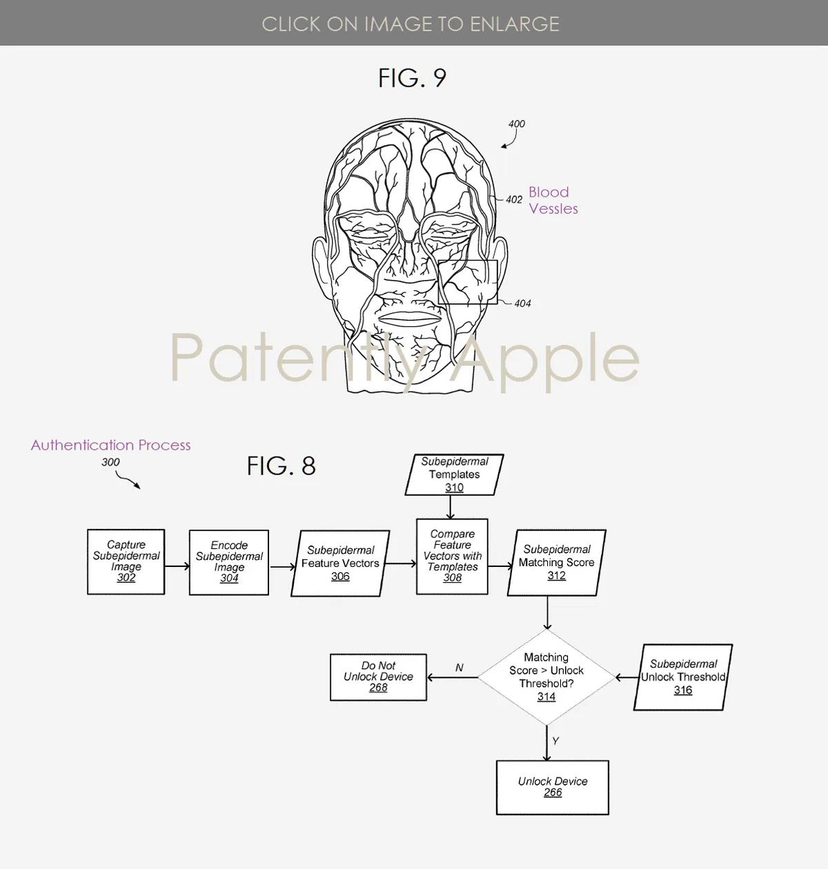 Apple Patent Face ID Vein Scanning