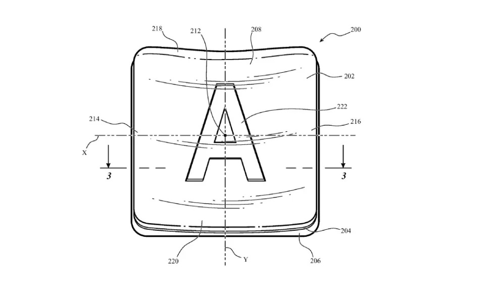 Apple patent glass keycaps