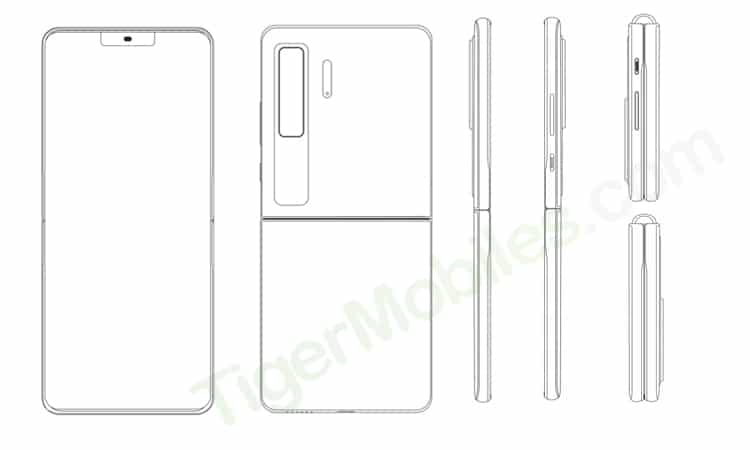 Huawei clamshell patent all angles