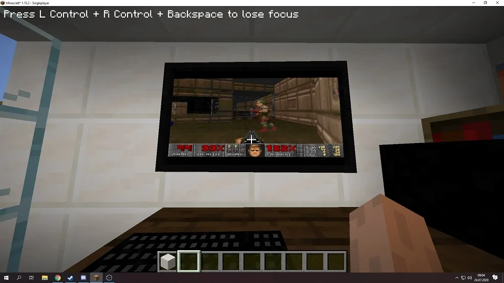 Minecraft Doom Windows 95