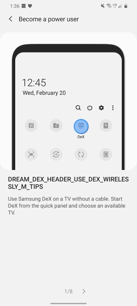 Samsung DeX wireless screenshot