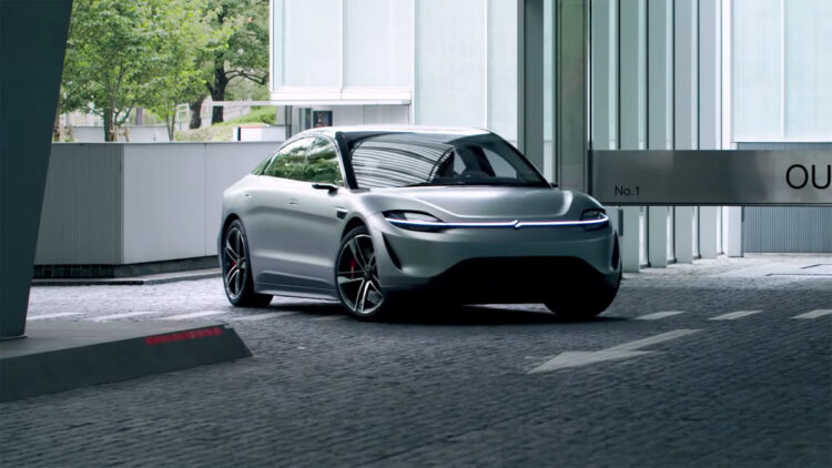 Sony Vision-S Prototype Car Road Testing