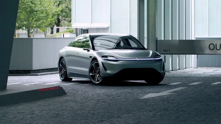 Sony Vision-S Prototype Car Road Testing